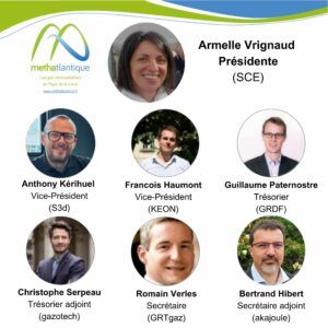 membres du bureau Méthatlantique Armelle Vrignaud SCE GRDF GRTgaz akajoule Naskeo S3D