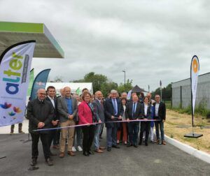 inauguration station bioGNV GNV saint jean de lignières angers